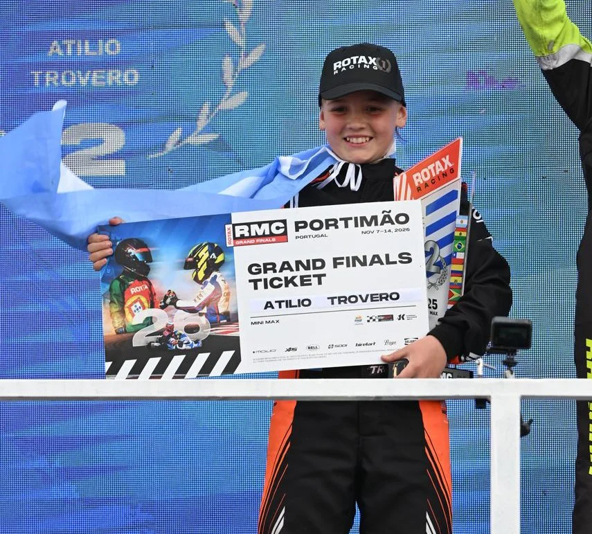 Atilio Trovero logró en Uruguay su clasificación al Mundial de Rotax
