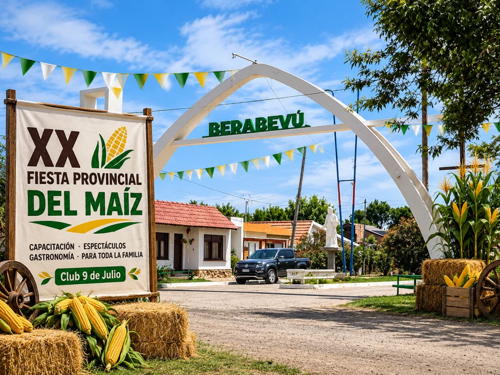 Berabevú celebrará la Fiesta Provincial del Maíz con capacitación y espectáculos