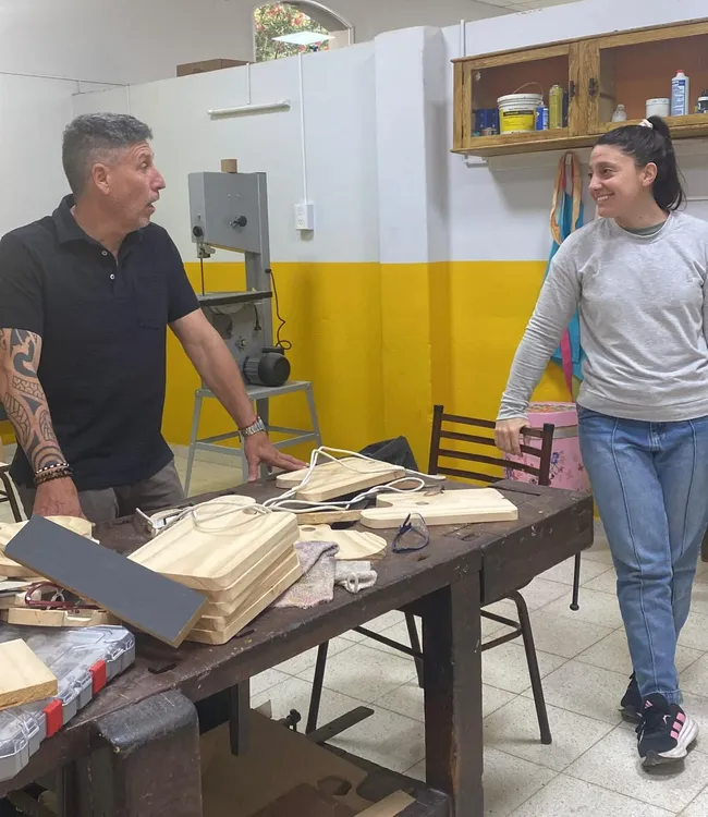 Porfiri recorrió el CAEBA de Bigand y dialogó sobre sus necesidades
