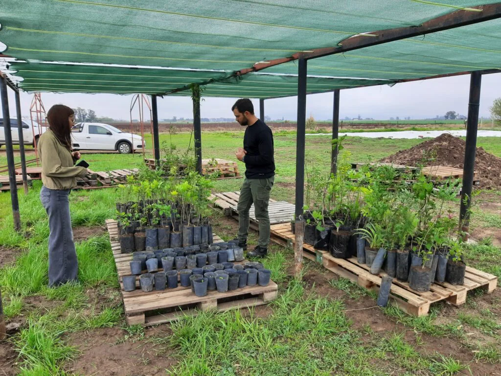 Villa Cañás sumó 230 árboles y plantas al vivero municipal