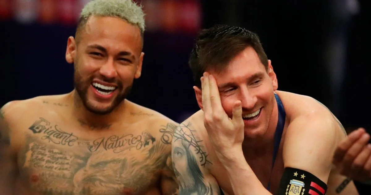 Neymar homenajeó a Messi y recordó los títulos que compartieron